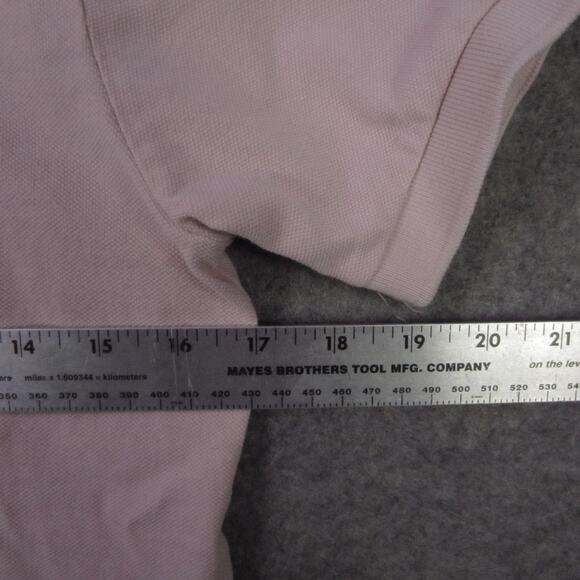 Robe di Kappa Polo Shirt Womens Small Pink La Polo Trofeo Patch Embroidered - Picture 5 of 9